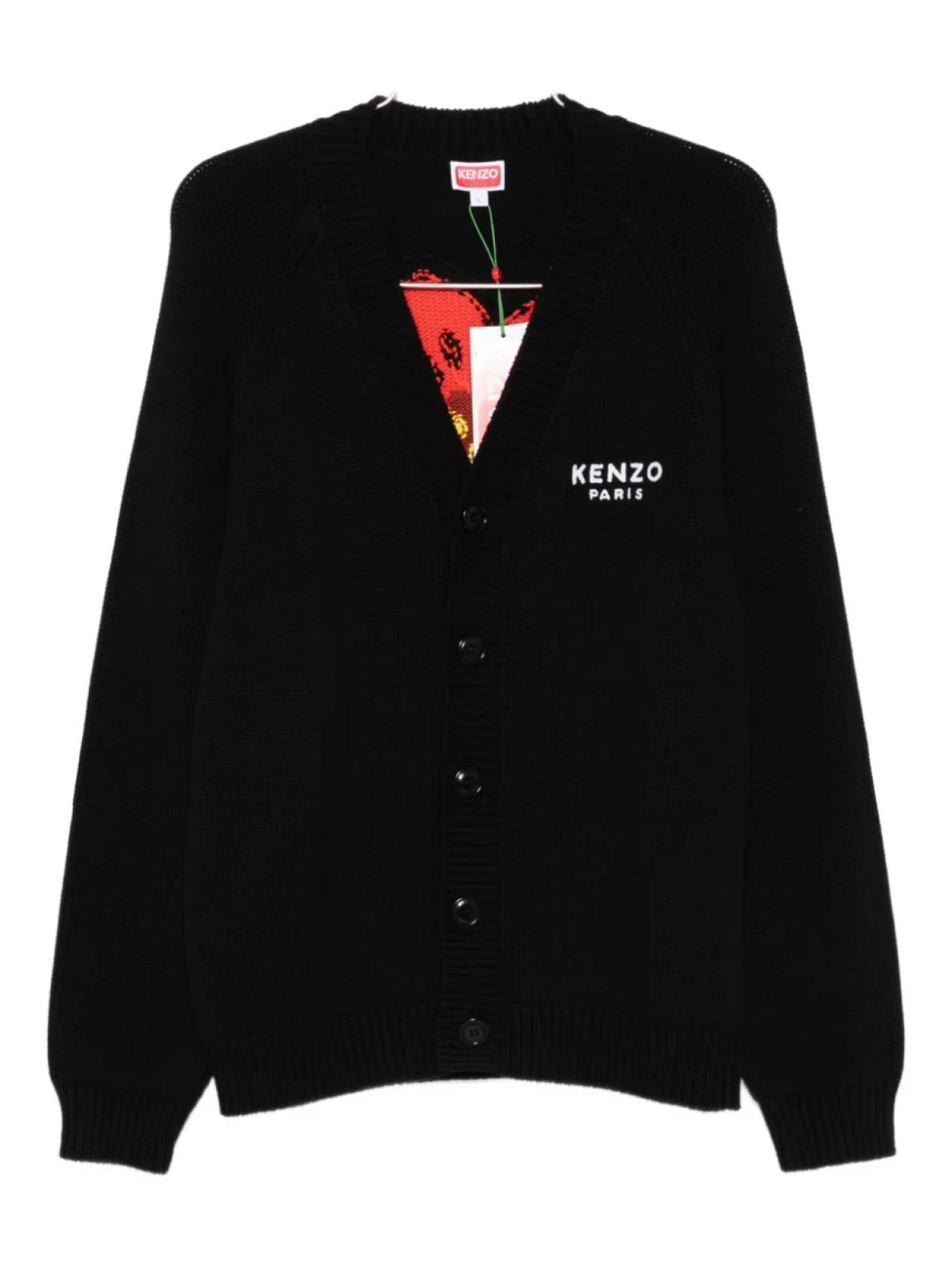 

Кардиган Kenzo Boke-flower на пуговицах, черный