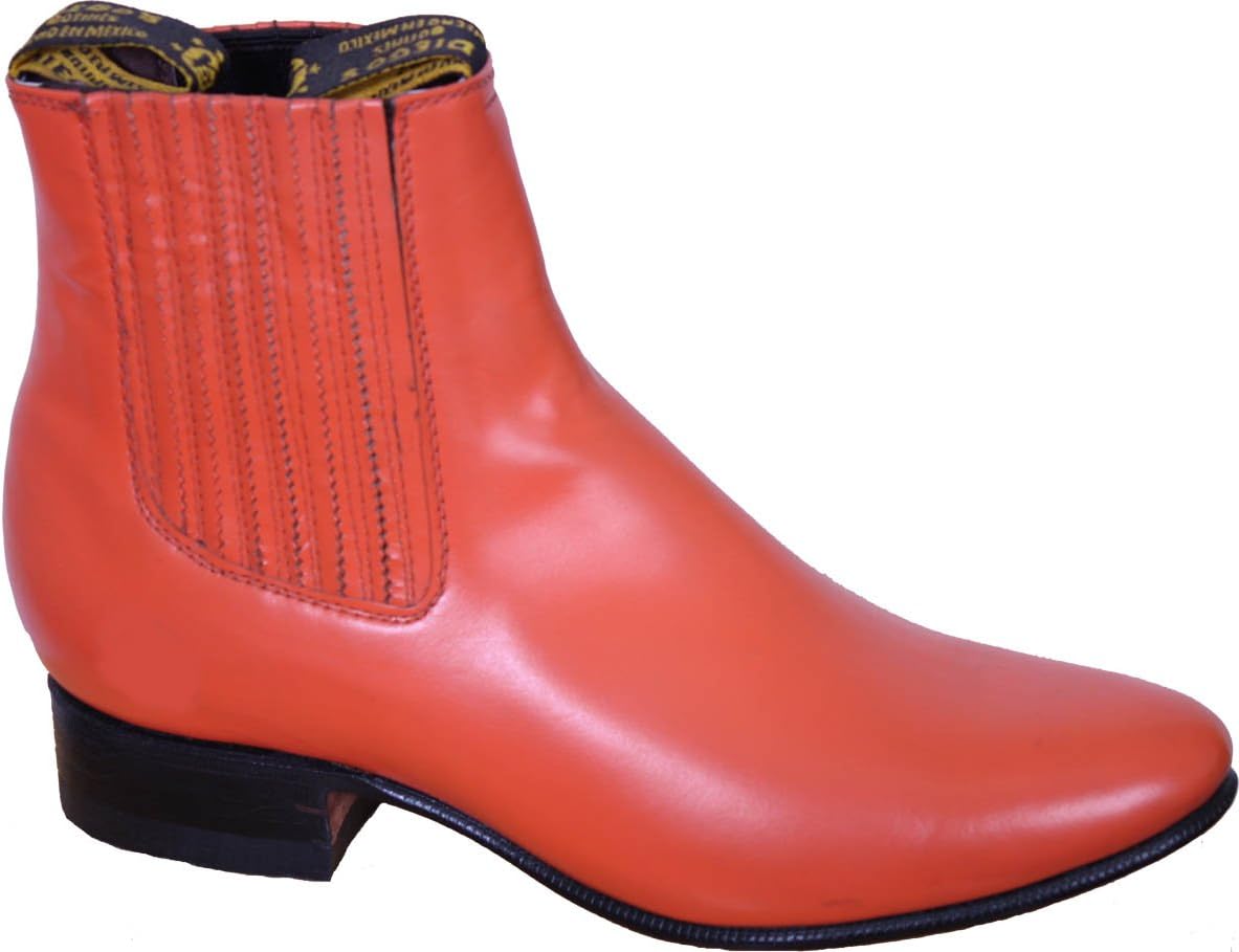 

Мужские кожаные классические ботинки до щиколотки, размеры 6-12, абсолютно новые Dona Michi Leather, оранжевый