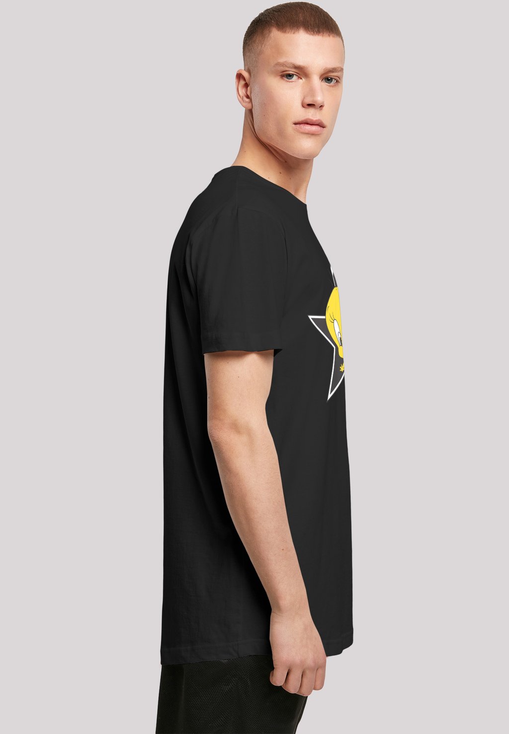 

Футболка с принтом LOONEY TUNES TWEETY PIE STAR F4NT4STIC, черный