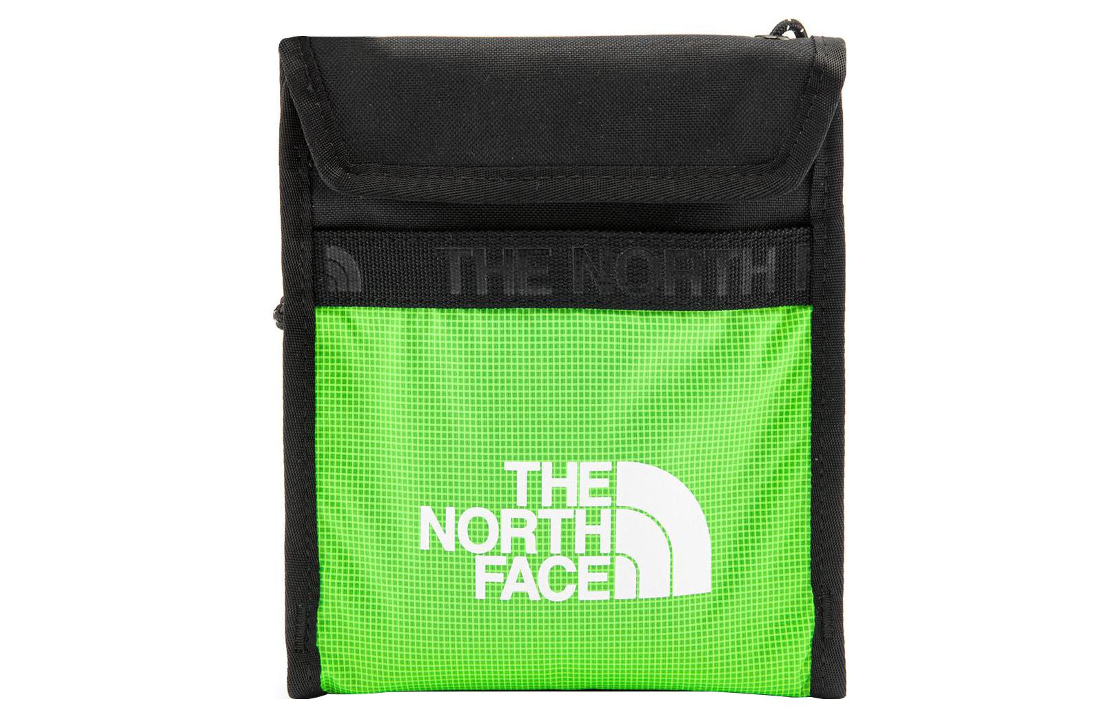 

THE NORTH FACE 1L наплечная сумка, кроссбоди, уличная сумка из полиэстера Green & Black Unisex