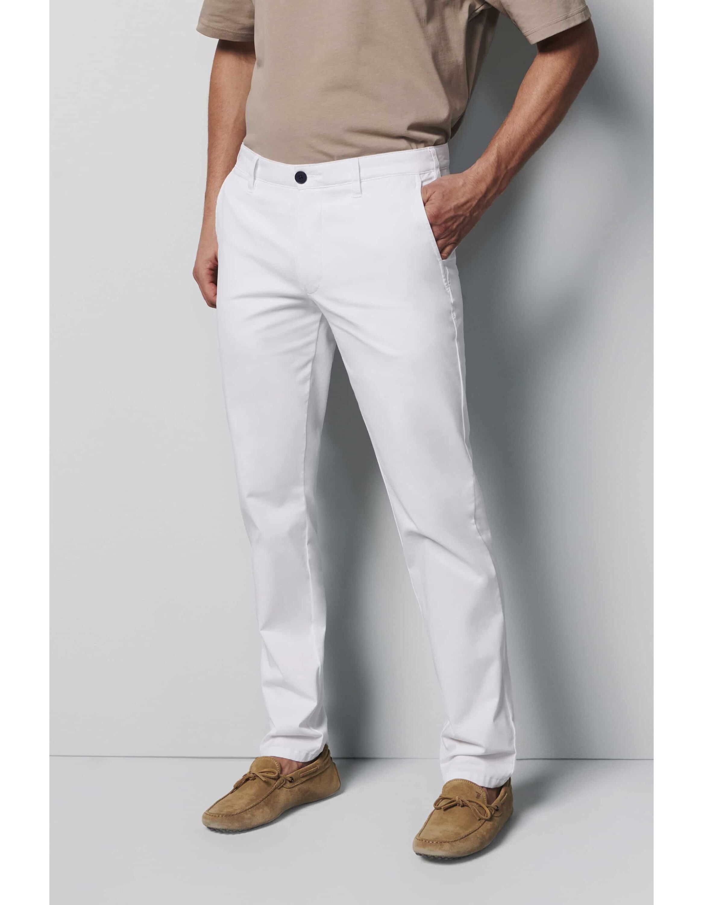 

Брюки чинос Meyer hose M5 Moderne Stretch Cotton, белый