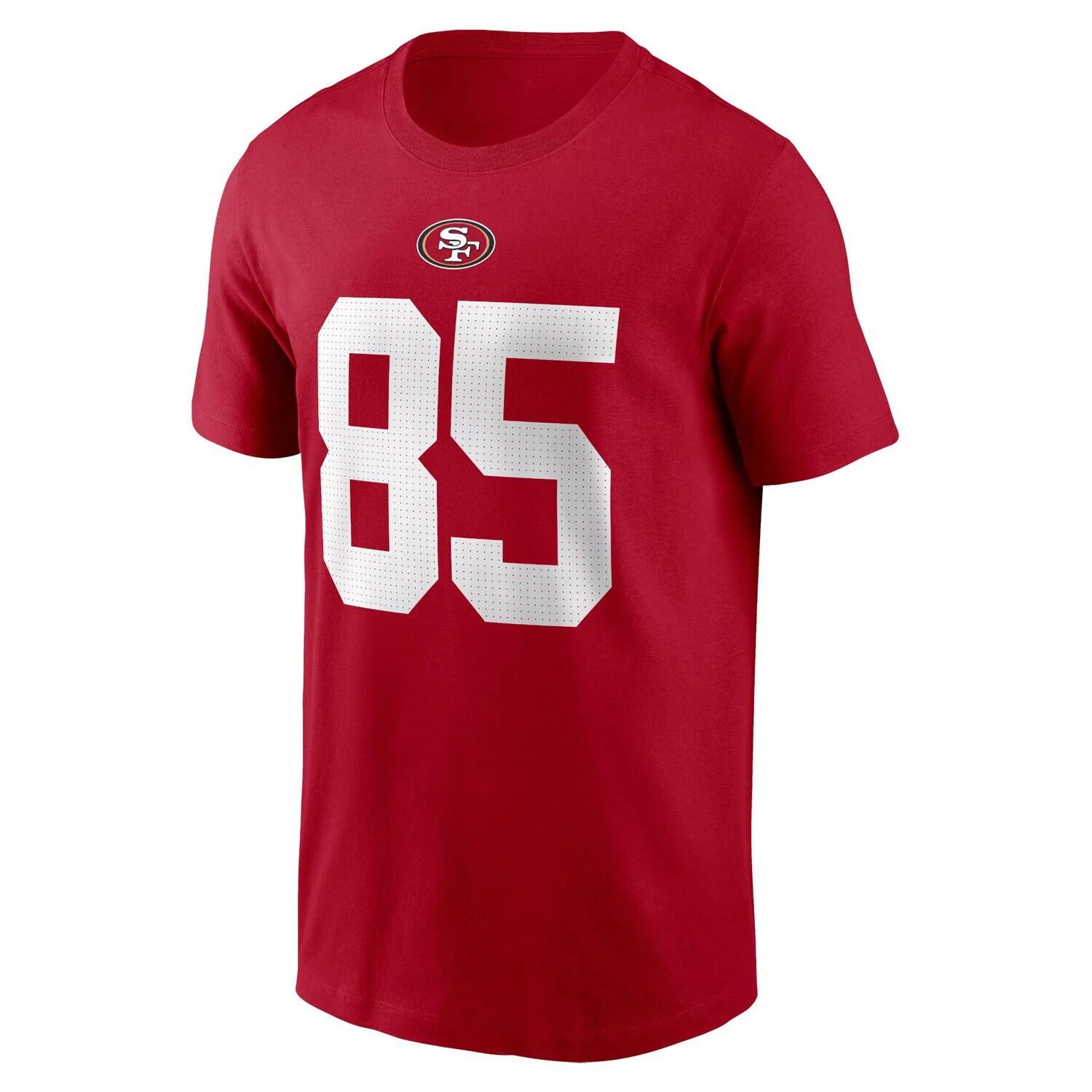 Мужская футболка George Kittle Scarlet San Francisco 49ers с именем и номером игрока Nike — фото 2