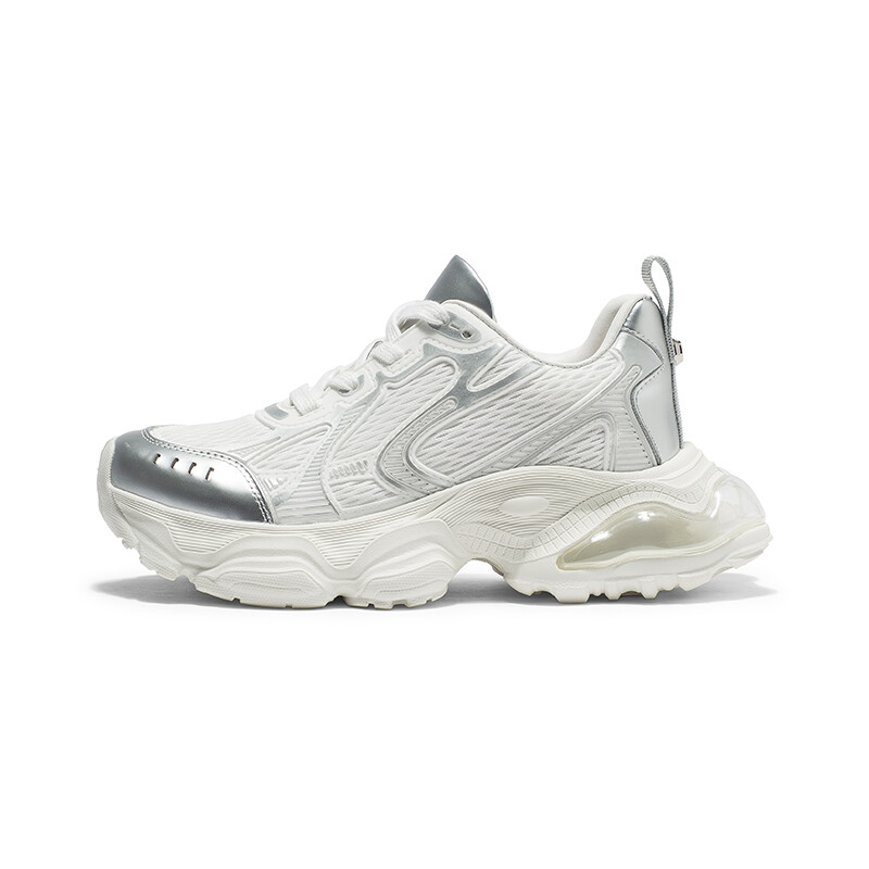 

Кроссовки женские толстые низкие Coup De Foudre, цвет White/Silver