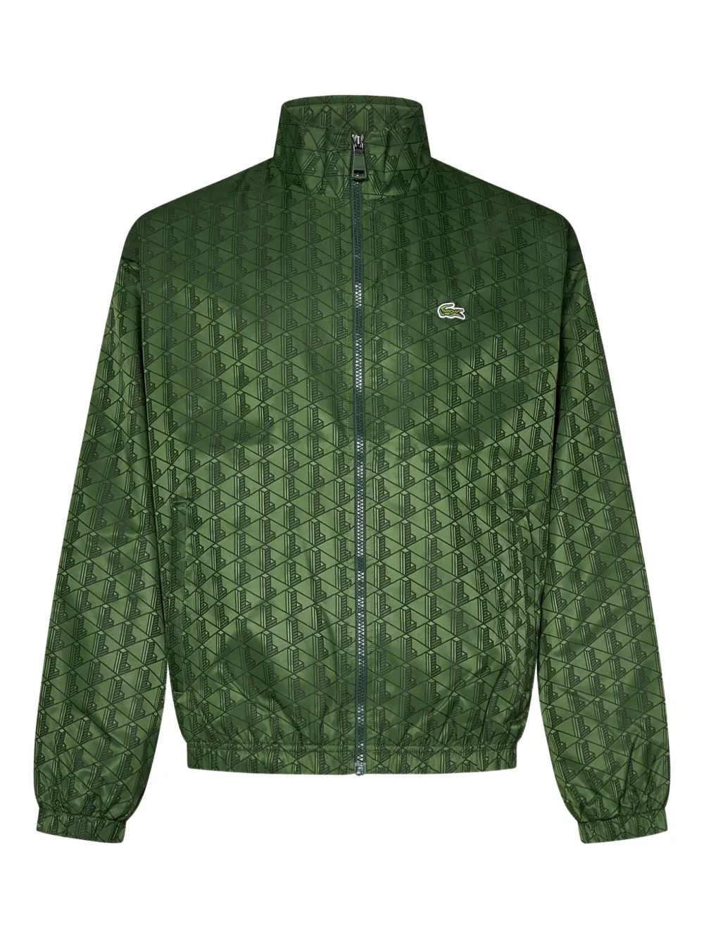 

Спортивная куртка на молнии с монограммным узором Lacoste, зеленый