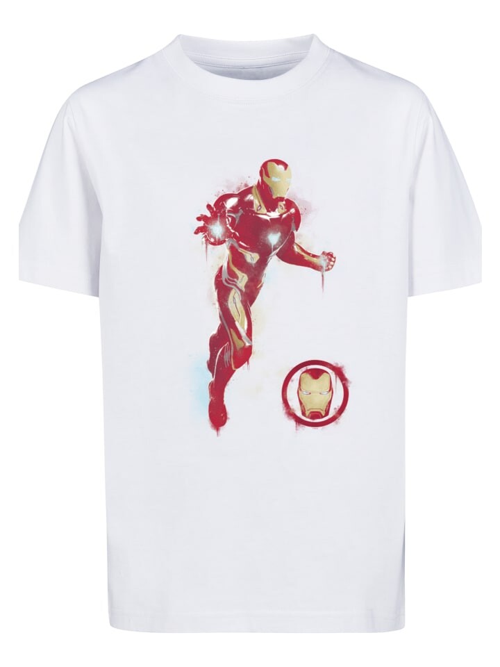 

Футболка F4NT4STIC Marvel Avengers Endgame Painted Iron Man, белый