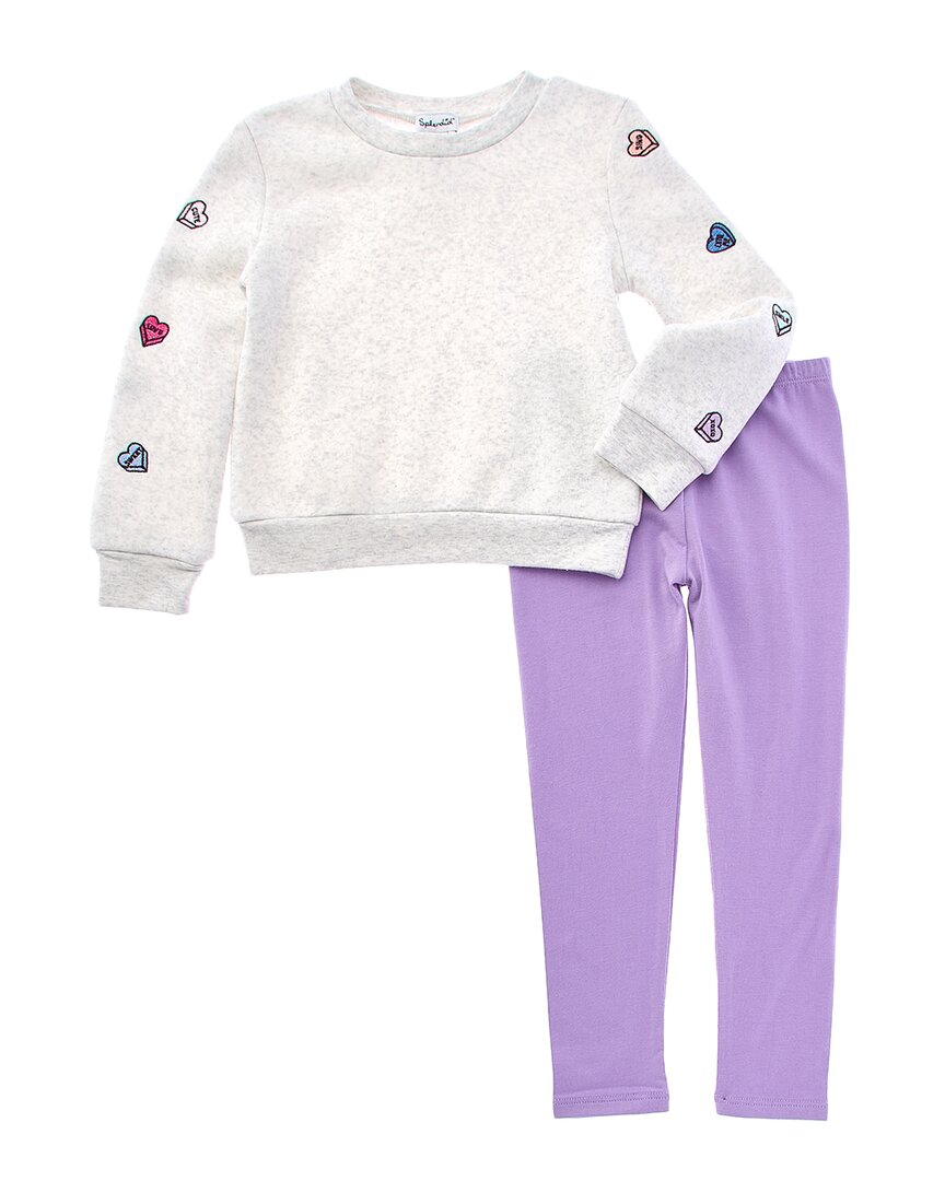 

Великолепный комплект из 2 предметов: худи и леггинсы Dancing Hearts Splendid, фиолетовый