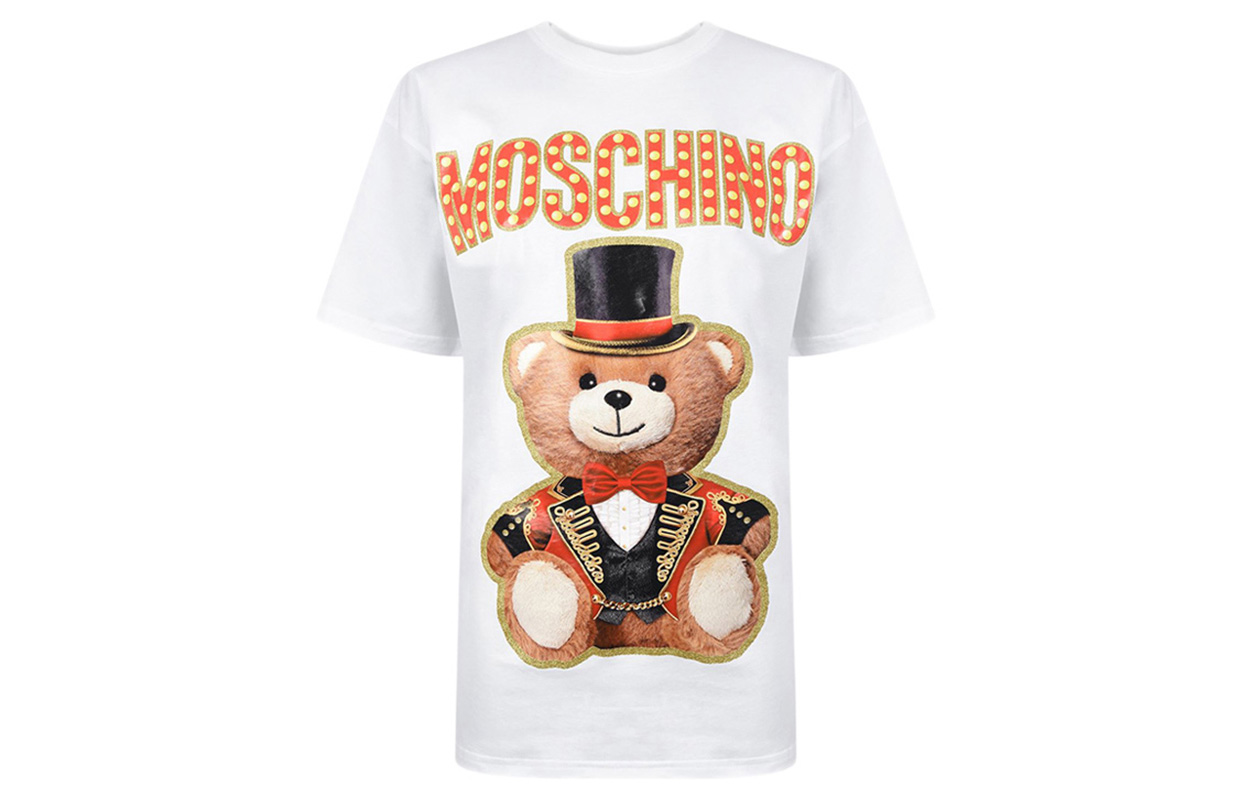 

Обычная футболка женская MOSCHINO, белый