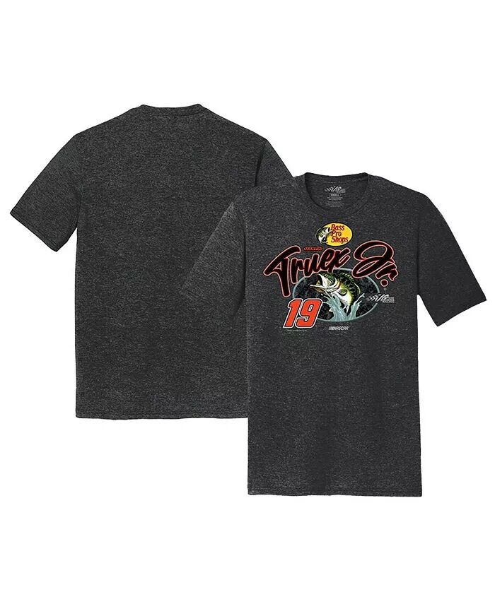 

Мужская футболка Heather Black Martin Truex Jr Angler Joe Gibbs Racing Team Collection