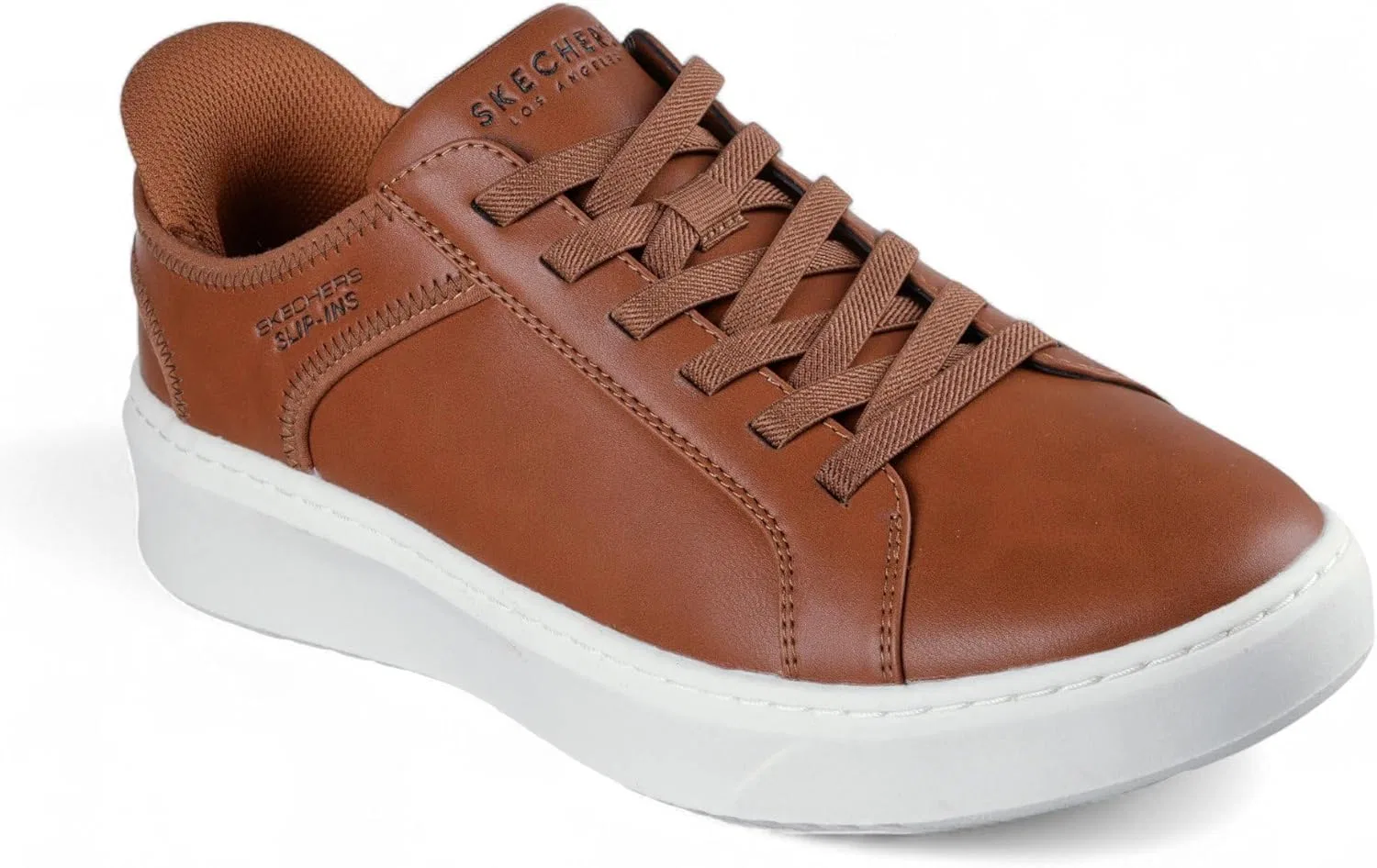 Мужские туфли Skechers Hands-Free Court Break Double Ventilated, Brown — фото 4