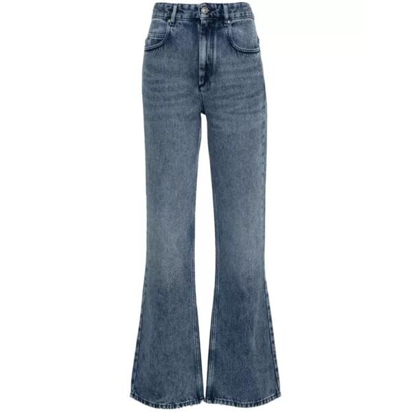 

Брюки belvira high-rise bootcut denim jeans Isabel Marant, серый