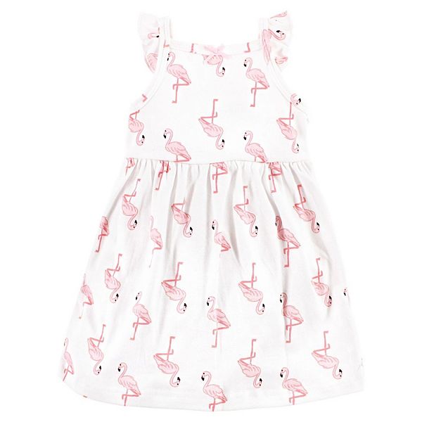 Платье для девочки Infant girl cotton - flamingo pineapple, 6-9 months Hudson Baby — фото 3