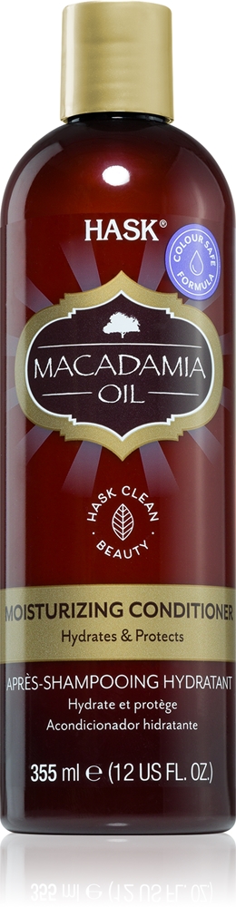 

Увлажняющий кондиционер с маслом макадамии для сухих волос Hask, 355 мл