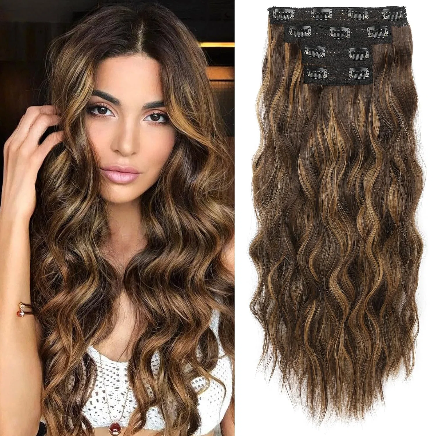 Накладные пряди для волос REECHO Clip-In Extensions Reecho