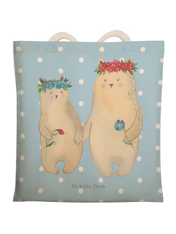 

Шоппер Mr. & Mrs. Panda, цвет blau pastell