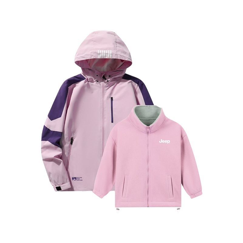 

Ветровка для младших школьников Jeep, черно-серая