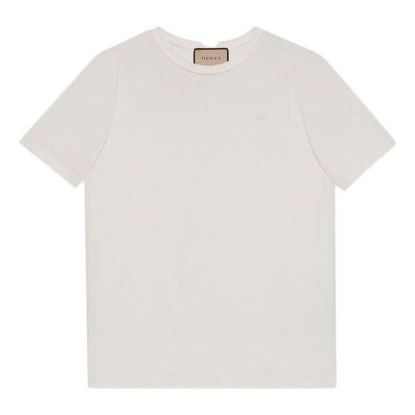 

Футболка cotton jersey t-shirt with double g 'white' Gucci, белый
