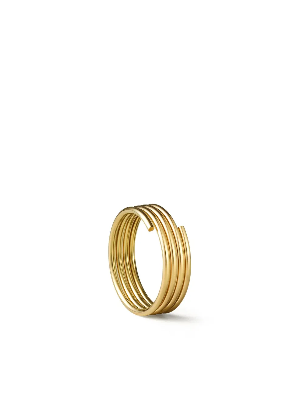 

Серьга Stack Hoop 01 из желтого золота Shihara, золотой