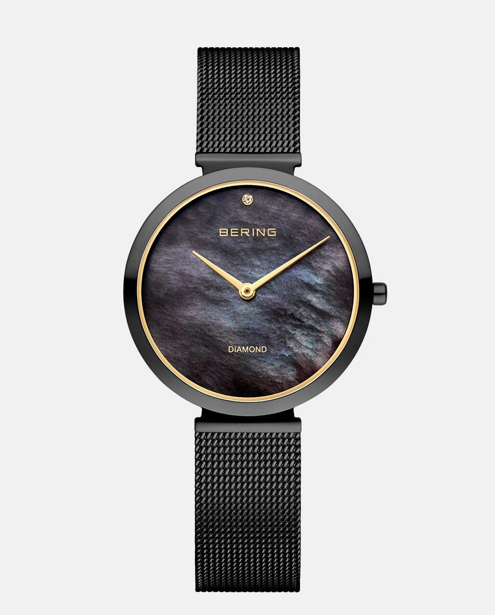 

Classic 18132-132 Автоматические женские часы из черной стали Bering, черный
