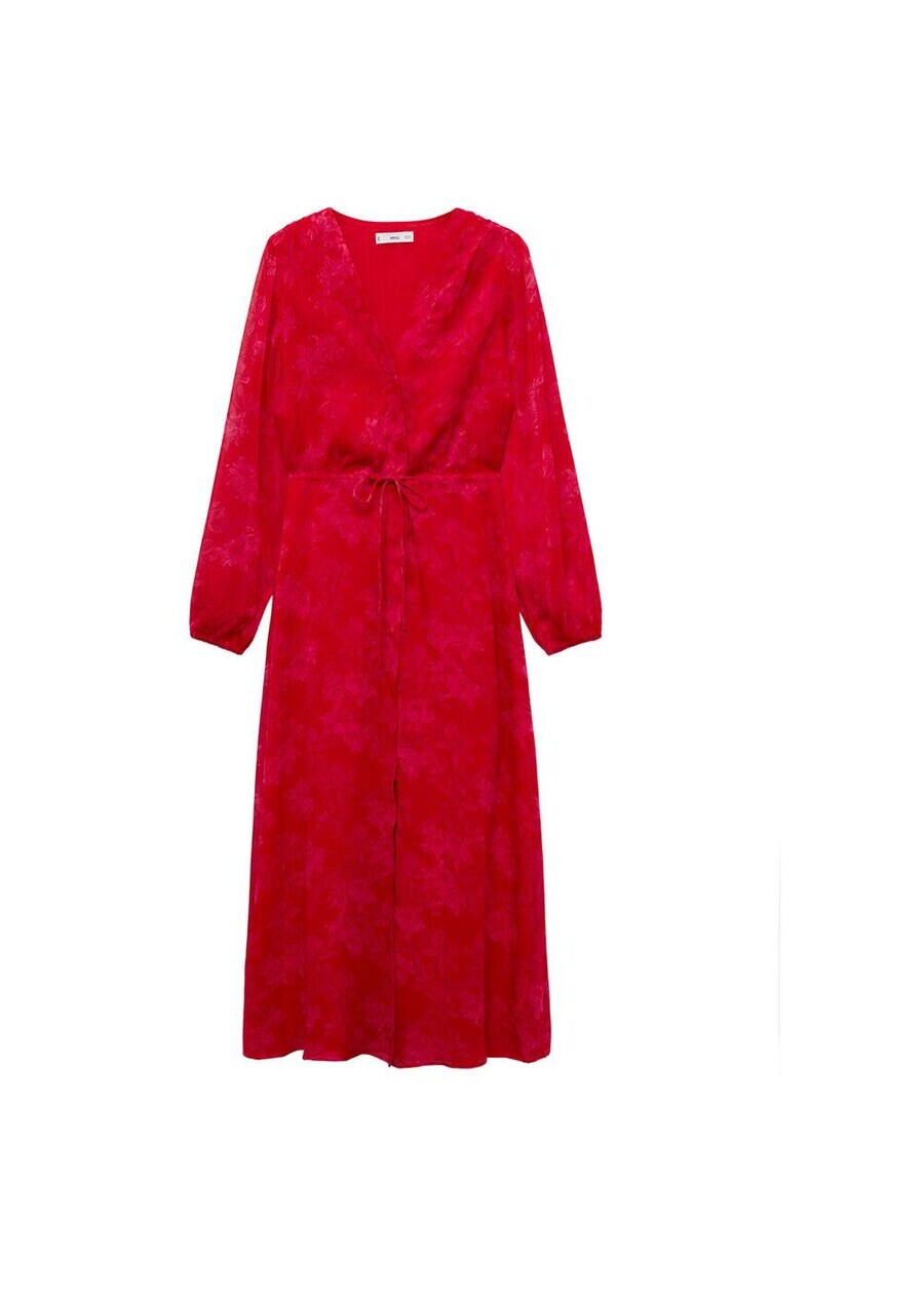 

Платье рубашка MANGO Shirt Dress VILLALON, цвет fire red