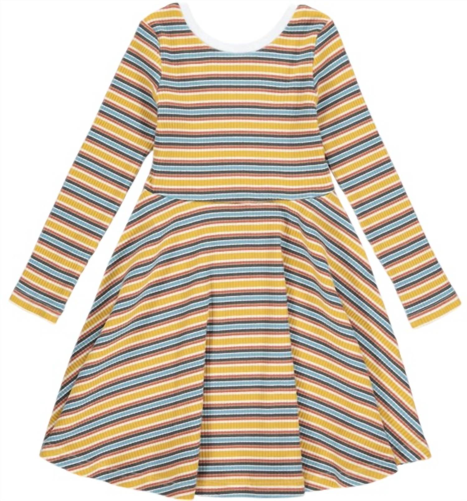 

Платье Abbey Jersey для девочек в золотую многополосную полоску VIGNETTE, цвет gold mult-stripe