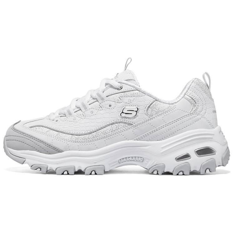 

Кроссовки Skechers Chunky Sneakers Women's Low-top White/Silver, белый/серебряный