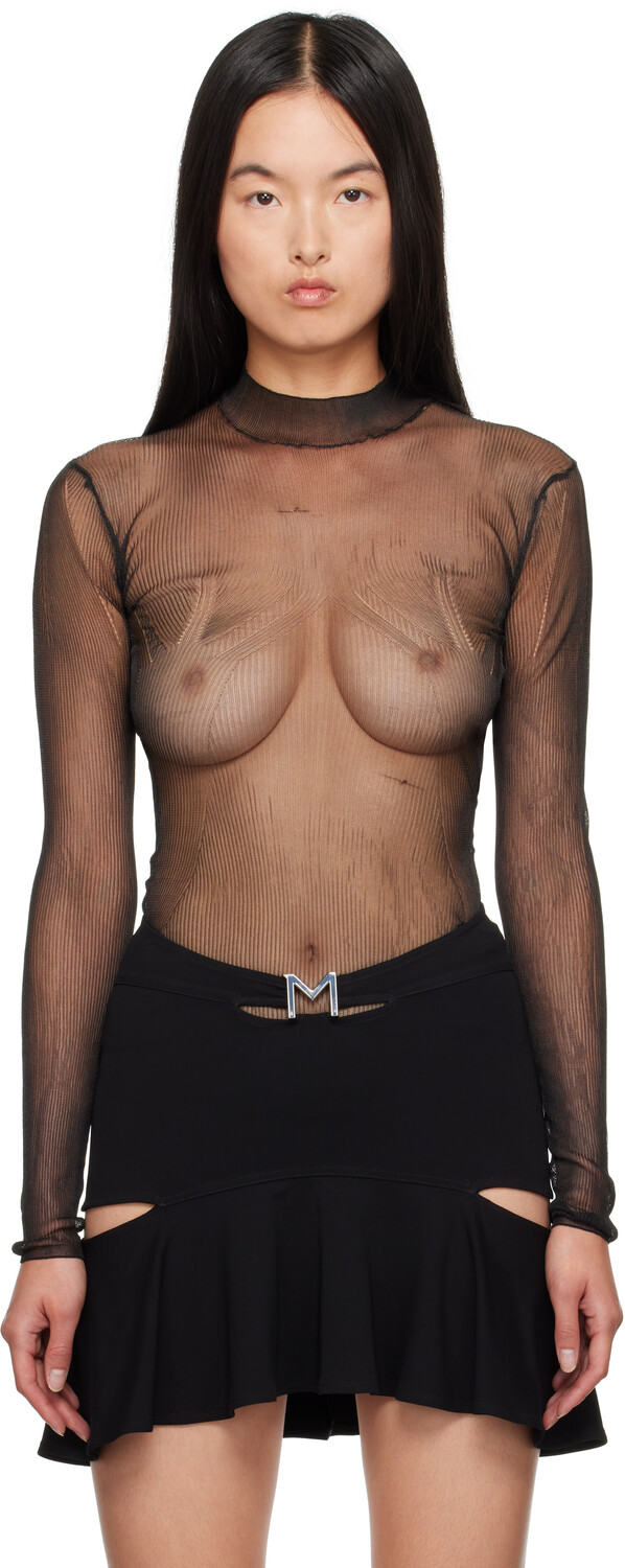

Футболка с длинным рукавом Chic Mesh Mugler