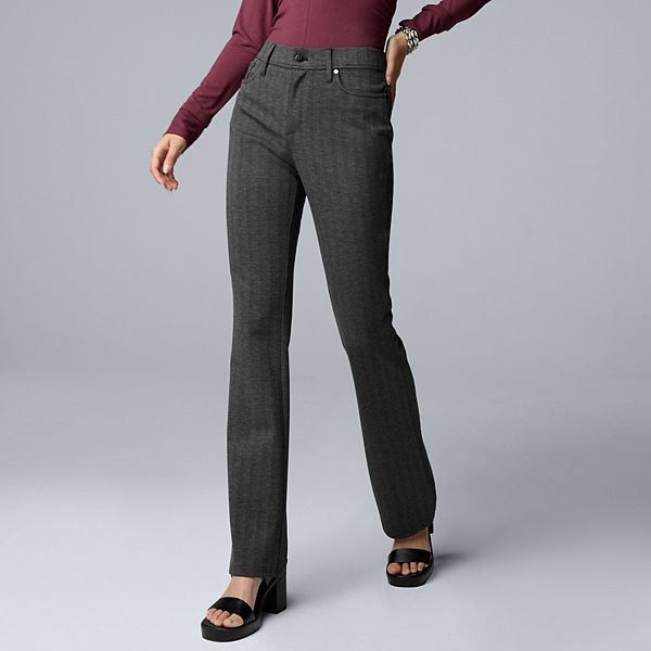 

Женские брюки boot pants mid rise 5 pocket ponte Simply Vera Vera Wang, Tonal Herringbone
