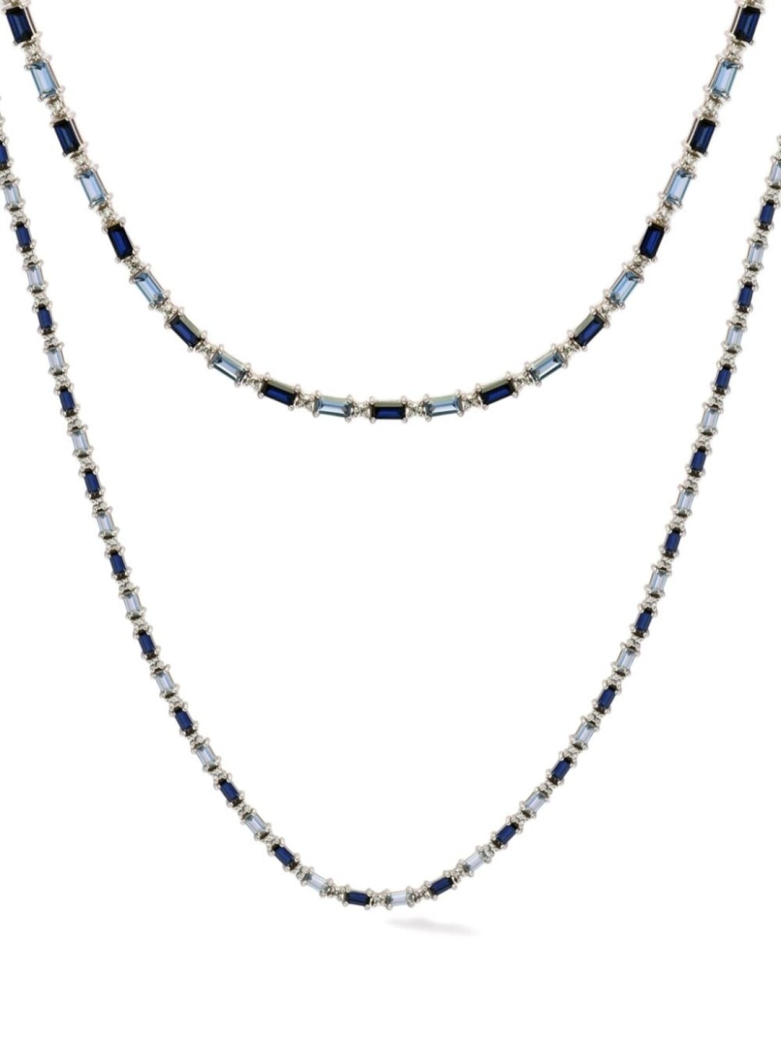 

Серебряное колье Blue Dahlia с сапфирами Lark & Berry, серебряный
