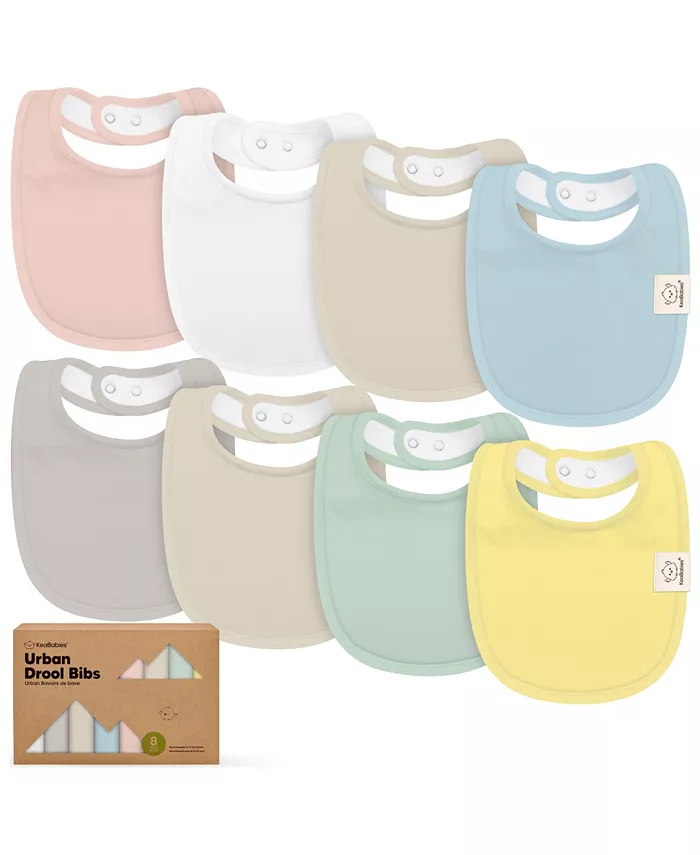 

8шт детские слюнявчики для мальчиков, слюнявчики для мальчиков и девочек, прорезыватели для малышей Keababies, мультиколор