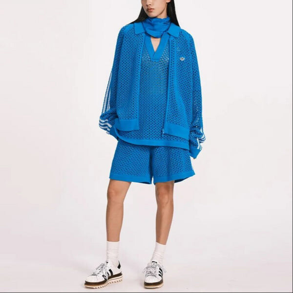 Шорты x clot fw24 крючком шорты азиатские размеры Adidas, синий — фото 3