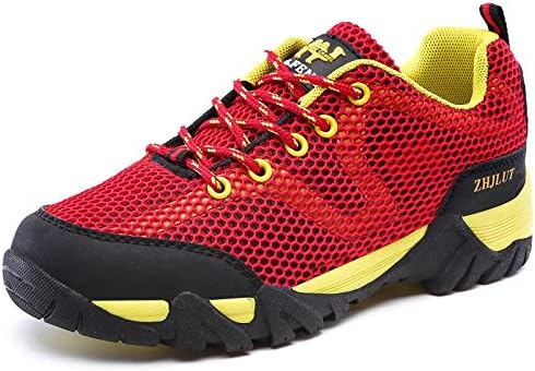 

Походные кроссовки для мужчин и женщин, дышащие трекинговые кроссовки, спортивная обувь для пар для путешествий и восхождений Generic, красный