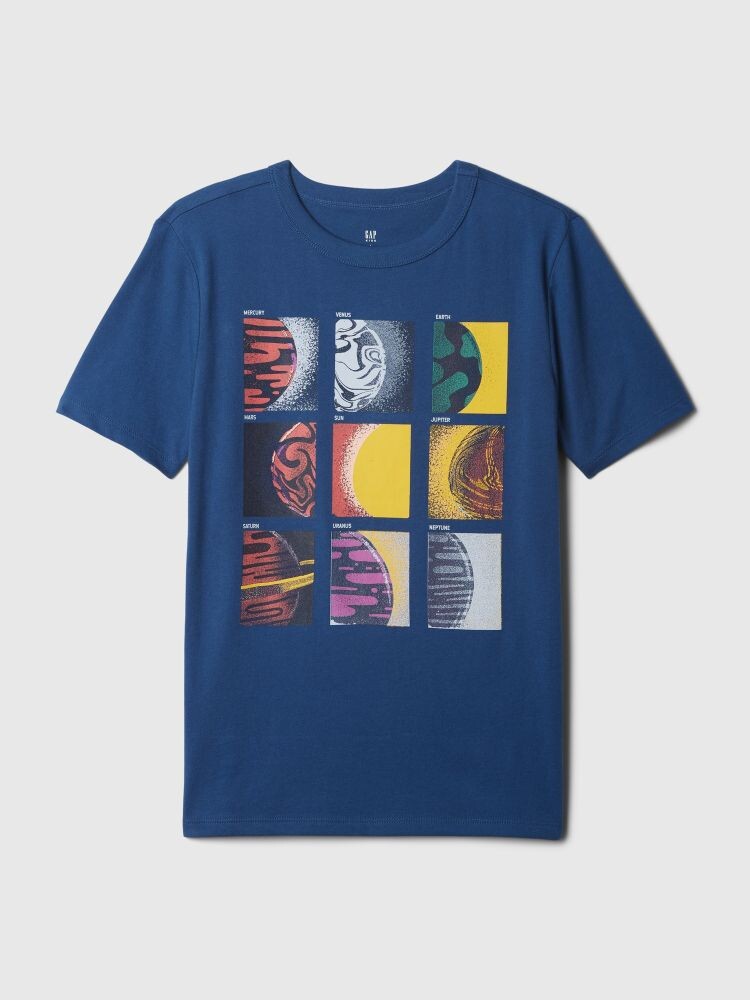 

Детская футболка с логотипом Gap, синий