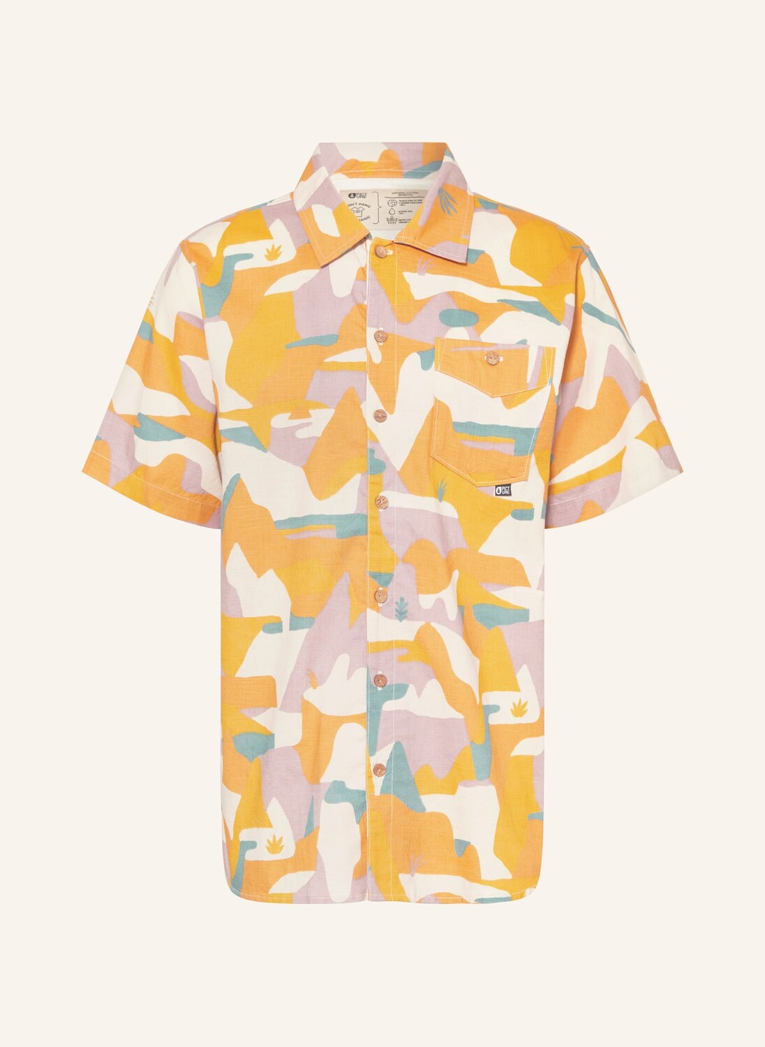 

Рубашка mataikona свободного кроя PICTURE, цвет ORANGE/PETROL/CREME