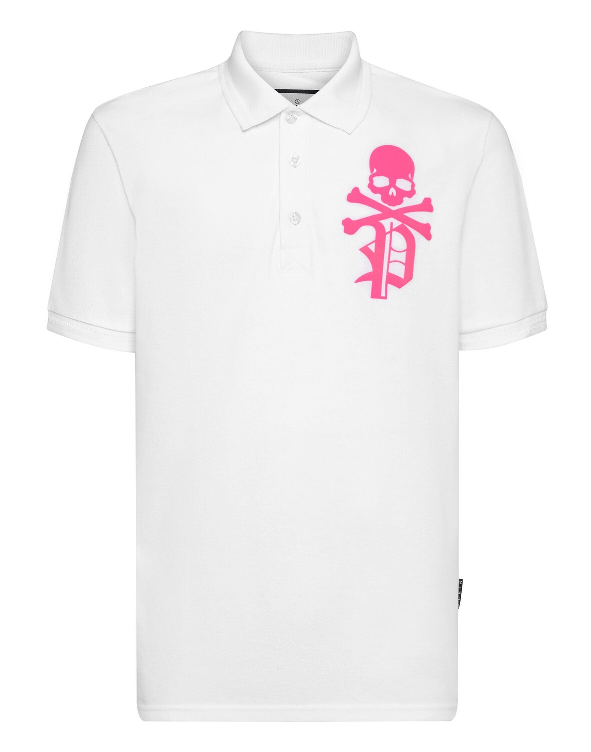 

Рубашка-поло приталенного кроя Skull&Bones Philipp Plein, белый