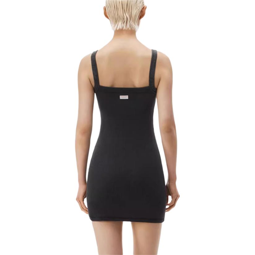 Alexander Wang Коллекция Bodywear Series FW24 платье-комбинация Women's Washed Black — фото 3