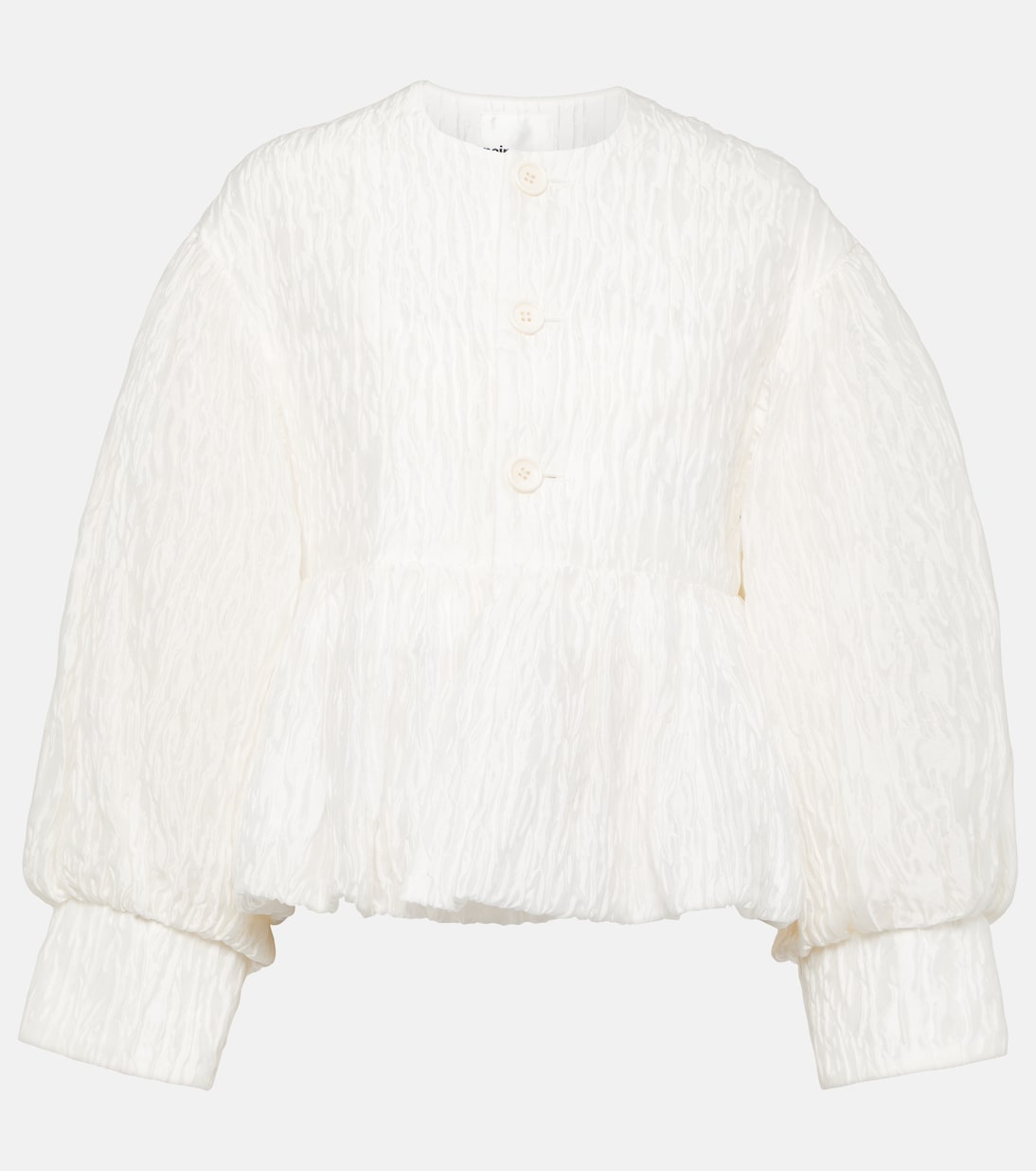 

Блузка из смеси купро с оборками Noir Kei Ninomiya, белый