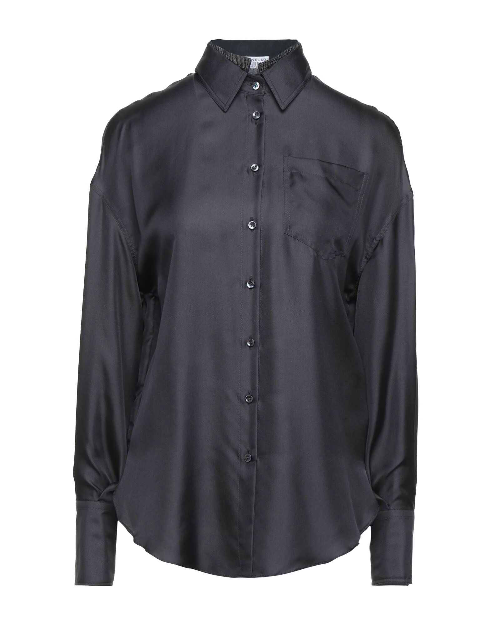 

Рубашка Brunello Cucinelli, угольно-серый