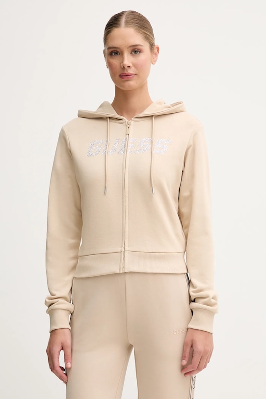 

Хлопковая толстовка PRIMULA Guess, бежевый