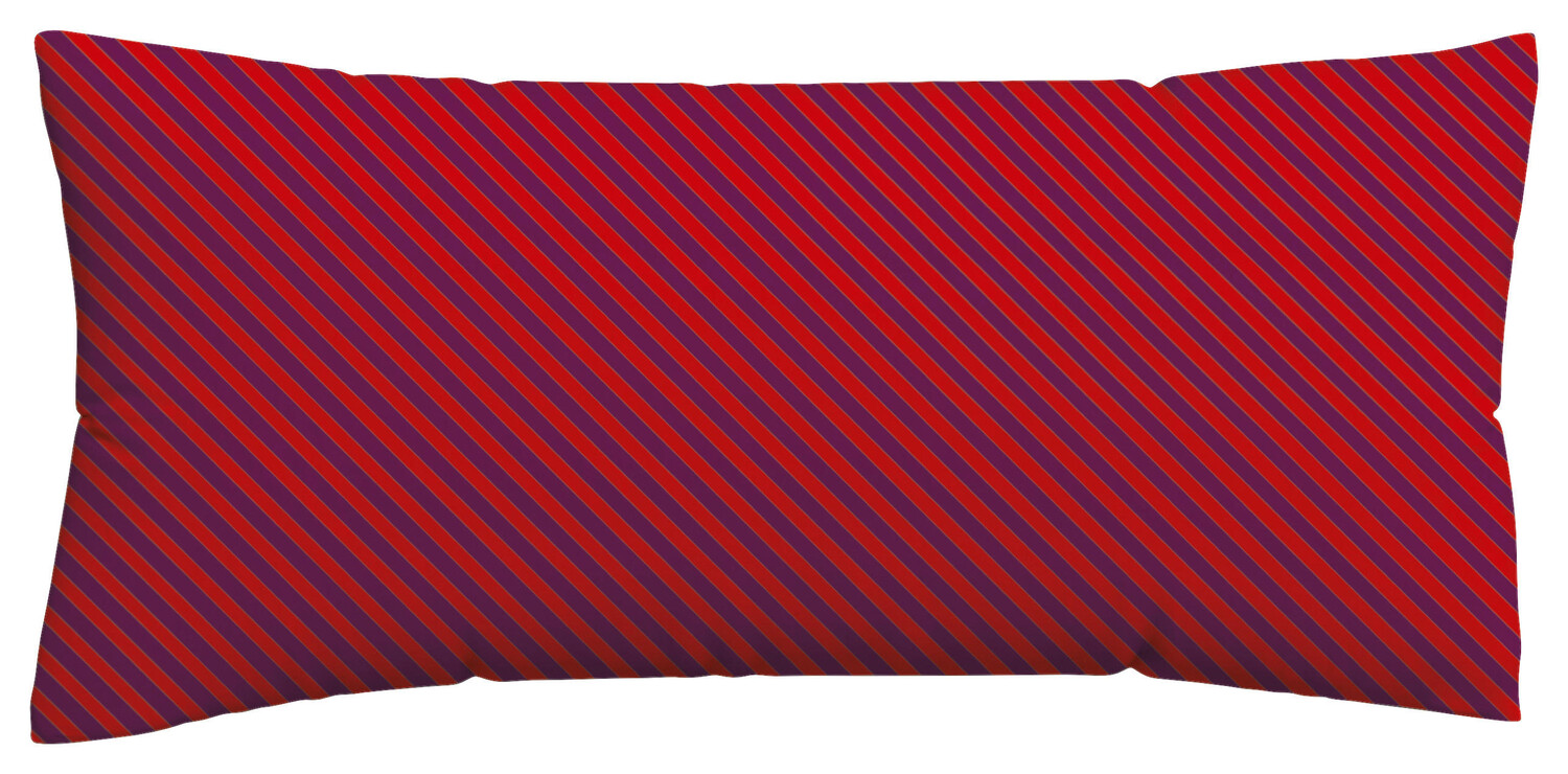 

Наволочка Schlafgut, 40x80 см, фиолетовый/красный