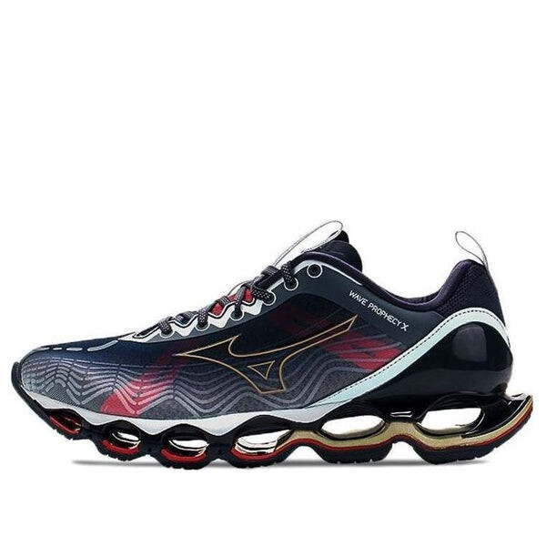 

Кроссовки wave prophecy x 10 'navy grey' Mizuno, синий