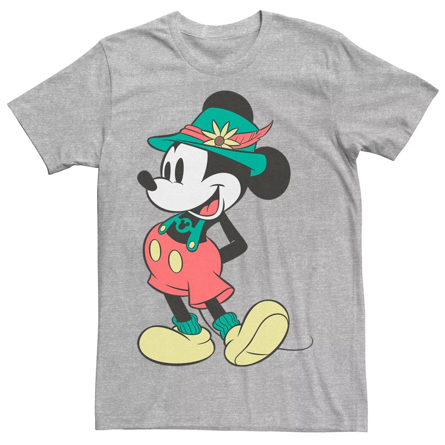 

Мужская футболка с портретом Микки Мауса Happy Lederhosen Disney