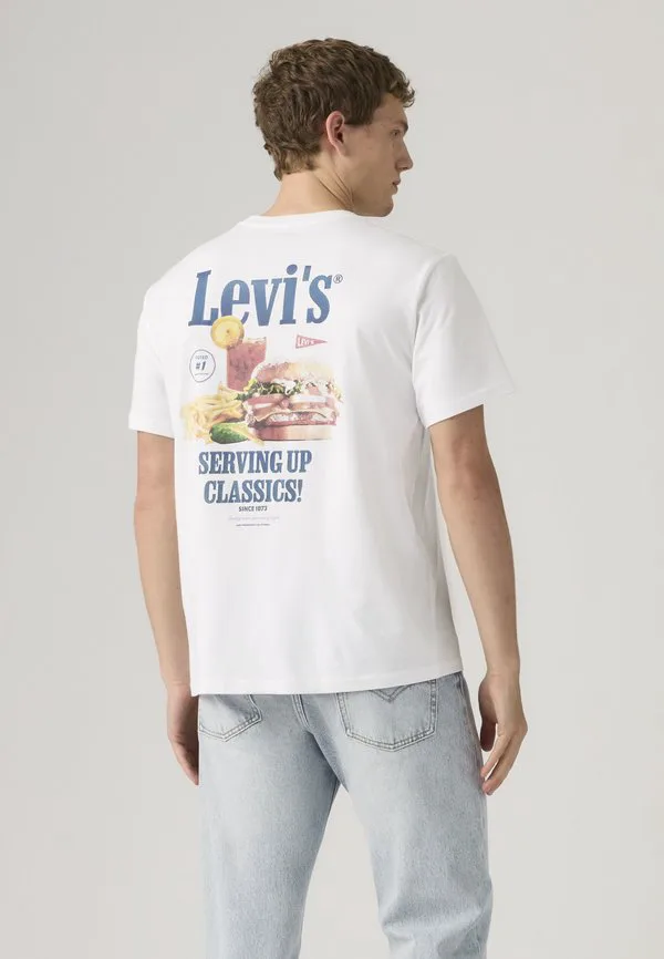 Футболка свободного кроя с принтом ss Levi'S, White Plus
