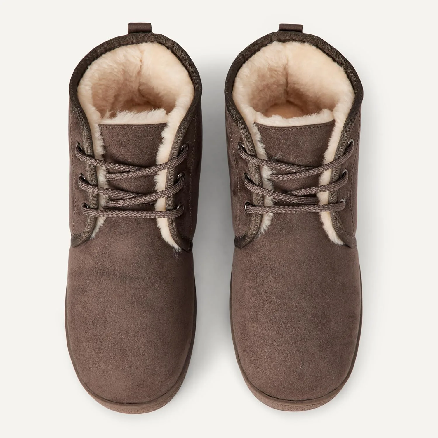 Мужские ботинки Chukka на подкладке из шерпы Amazon Essentials, серый — фото 4