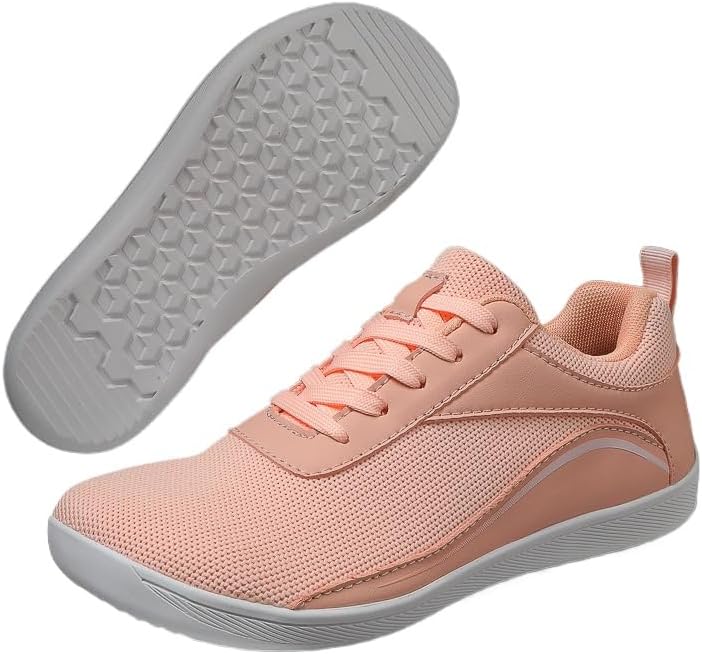 

Мужские тканевые кеды, дышащие низкие с шнуровкой, с противоскользящей подошвой, повседневная мода - дышащие сетчатые кроссовки для мужчин Hhhchpm, розовый