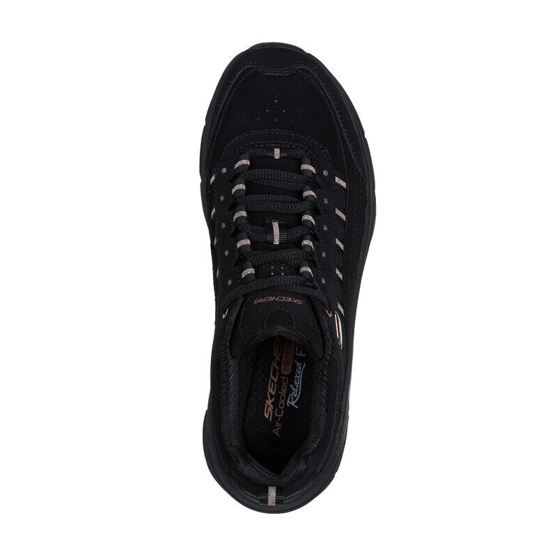 Полуботинки женские Skechers с эффектом памяти, черный — фото 2