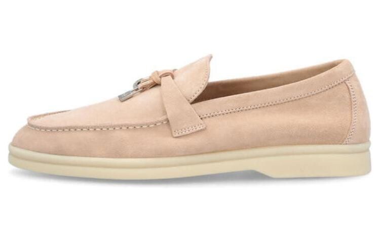 Лоферы женские низкие Loro Piana, розовый