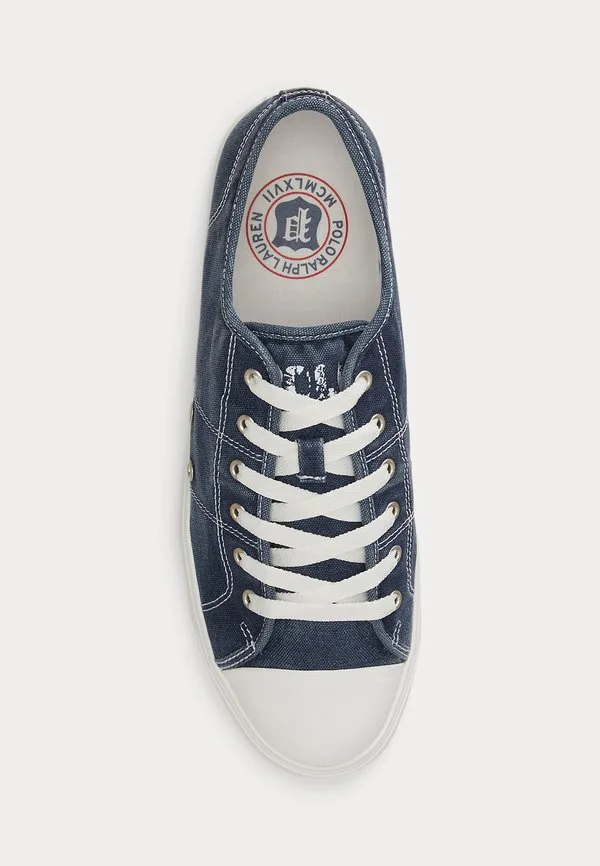 Кроссовки ayers из выстиранного холста Polo Ralph Lauren, Navy — фото 4