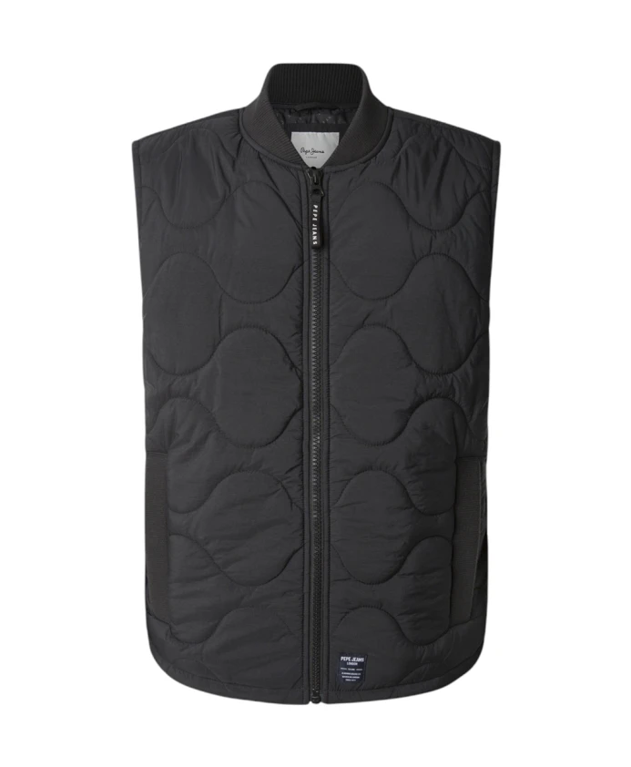 

Утепленный черный жилет Pepe Jeans, черный