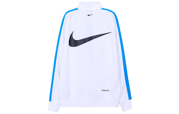 Куртка Nike Sportswear Swoosh Retro Sports Jacket White, белый — фото 2