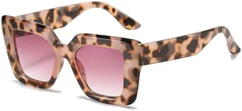 

Винтажные квадратные солнцезащитные очки для женщин и мужчин в стиле ретро-панк, модные женские очки, очки с защитой от УФ-излучения UV400 MTZJH, C3leoaprd-pink